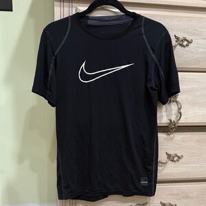 Nike Black Performance Tee with White Swoosh